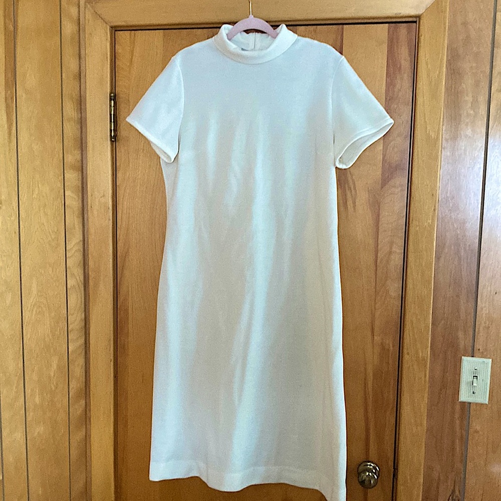 1970s knit shift dress - Picture 1 of 3